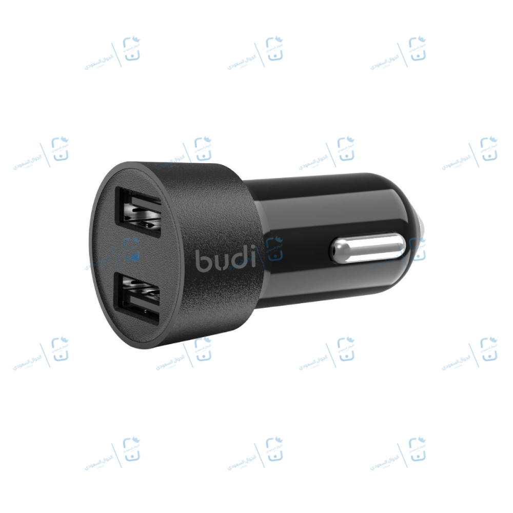 شاحن سيارة| Budi Dual USB Car Charger 3.4A